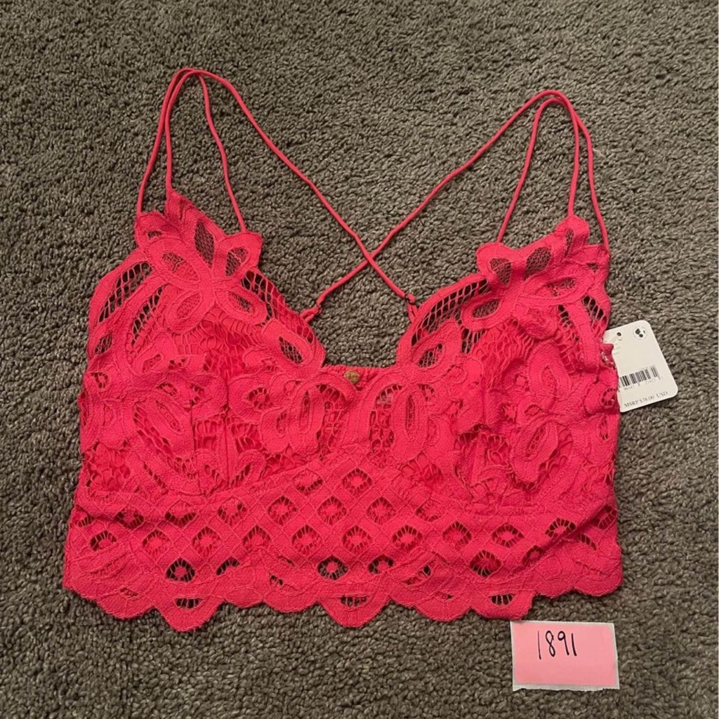 Free People Nwt Adella Long-Line Bralette Size Small